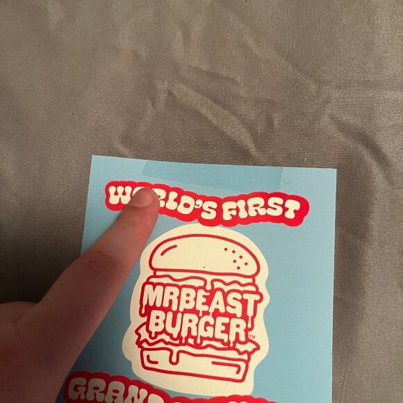 Mr Beast Burger Grand Opening Collectable Menu - Picture 4 of 5